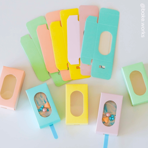 SET CAJAS PARA HELADOS "SIMPLY MAKING" - AMARILLO PASTEL (10 U)