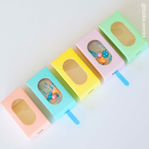 SET CAJAS PARA HELADOS "SIMPLY MAKING" - MELOCOTON PASTEL (10 U)