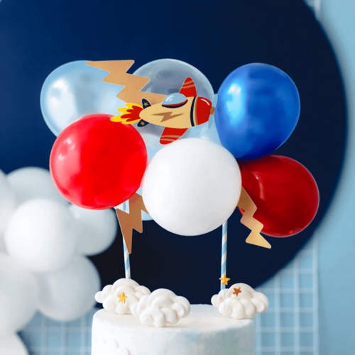 TOPPER PARA TARTA GLOBOS PARTYDECO - AVION