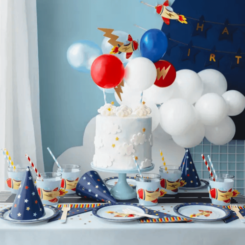 TOPPER PARA TARTA GLOBOS PARTYDECO - AVION