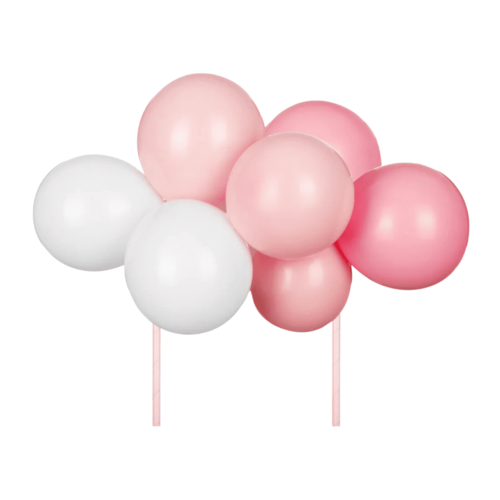 TOPPER PARA TARTA GLOBOS PARTYDECO - ROSAS