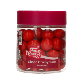 BOLAS CRUJIENTES DE CHOCOLATE FUNCAKES - PEARL RED (130 G)