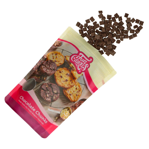 [P. CADUC.] CHIPS DE CHOCOLATE NEGRO FUNCAKES - "CHUNKS" 350 G