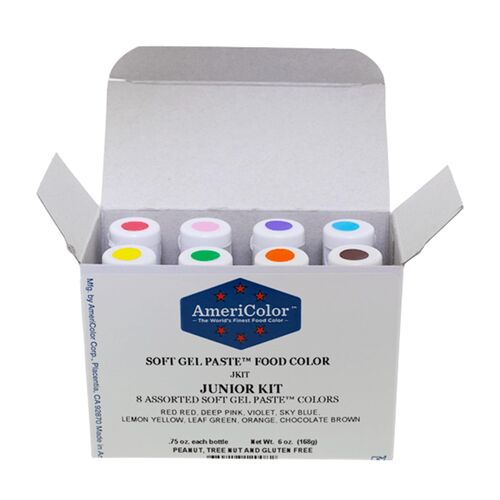 "JUNIOR KIT" 8 COLORANTES EN GEL AMERICOLOR (168 G)