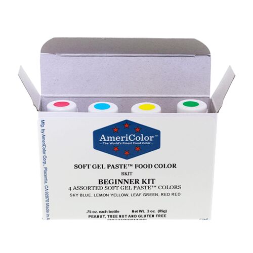 "BEGINNER KIT" 4 COLORANTES EN GEL AMERICOLOR (84 G)