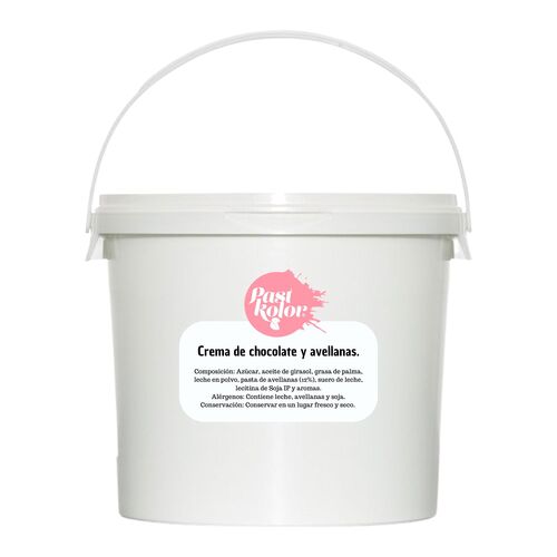 CREMA DE CHOCOLATE BLANCO Y AVELLANAS - 6 KG