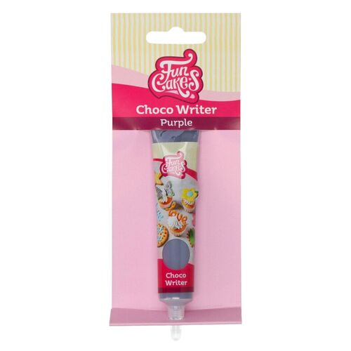 TUBO ESCRITOR "CHOCO WRITER" FUNCAKES - PURPURA (25 G)