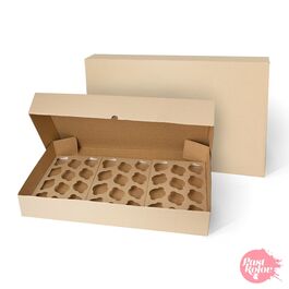 CAJA PARA DULCES COLOR KRAFT (CARTON CORRUGADO) - 69 X 42,5 CM