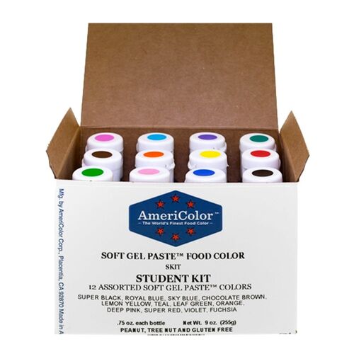 "STUDENT KIT" 12 COLORANTES EN GEL AMERICOLOR (252 G)