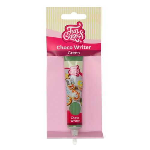 TUBO ESCRITOR "CHOCO WRITER" FUNCAKES - VERDE (25 G)