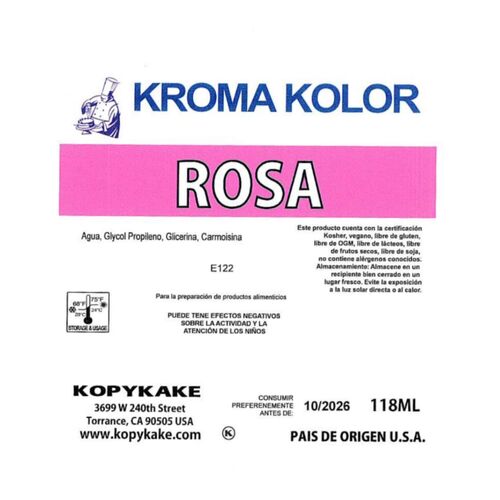 COLORANTE AEROGRAFO "KROMA KOLOR" KOPYKAKE - ROSA (118 ML)