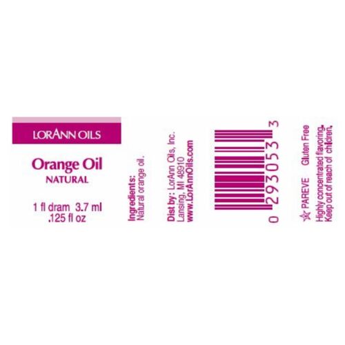 ACEITE AROMATICO LORANN - NARANJA / ORANGE (3,7 ML)