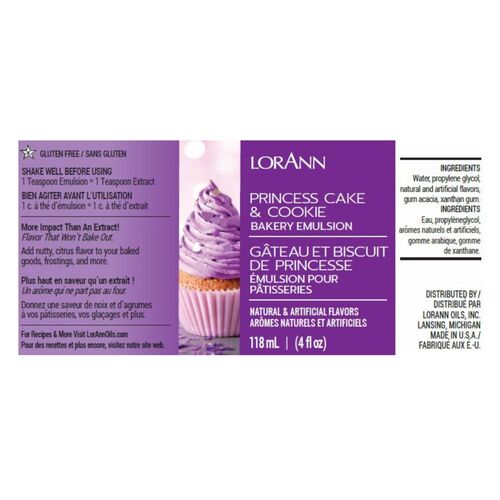 EMULSION DE PANADERIA LORANN - PRINCESA / PRINCESS (118 ML)