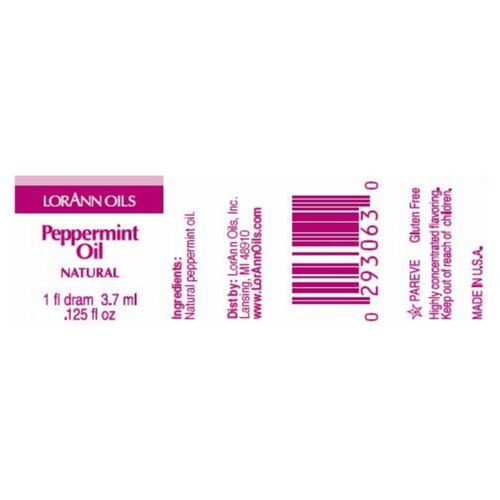 ACEITE AROMATICO LORANN - HIERBABUENA / PEPPERMINT (3,7 ML)