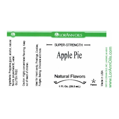 AROMA "SUPER-STRENGTH" LORANN - TARTA DE MANZANA / APPLE PIE (29,5 ML)