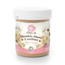 CREMA DE CHOCOLATE BLANCO Y AVELLANAS - 900 G