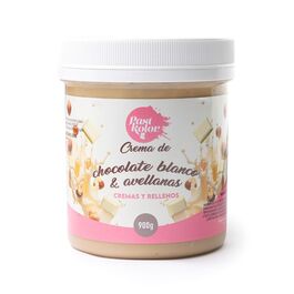 CREMA DE CHOCOLATE BLANCO Y AVELLANAS - 900 G